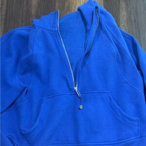 lululemon athletica Blue Half-Zip Hoodie